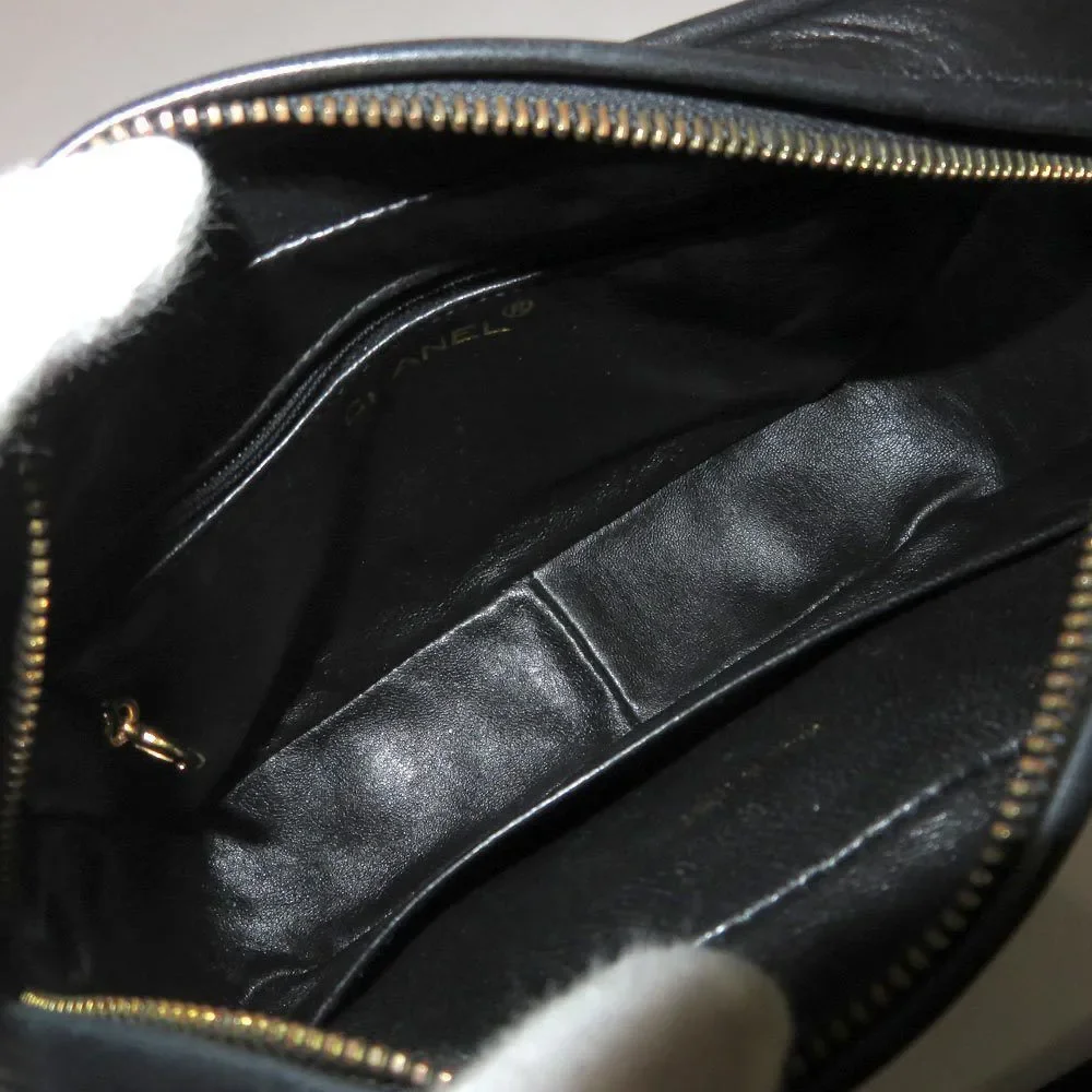 Chanel Lambskin Single Chain Shoulder Bag Matelasse Black - Picture 9 of 10